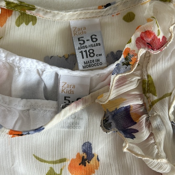 Zara chiffon sleeveless top for 5-6T girls - Picture 2 of 5
